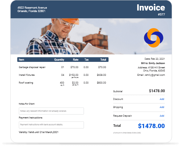 Blank Invoice Template