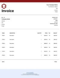 Basic itemized template