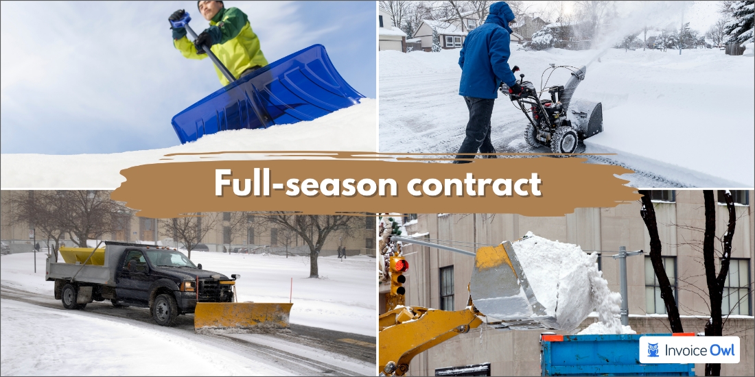 Full-season contract for snow removal