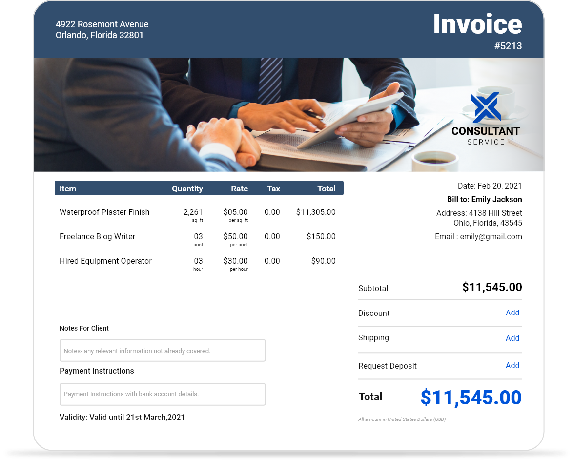 Free Proforma Invoice Template