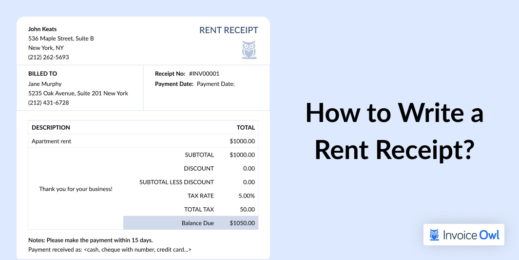How to Write a Rent Receipt: An Expert Guide